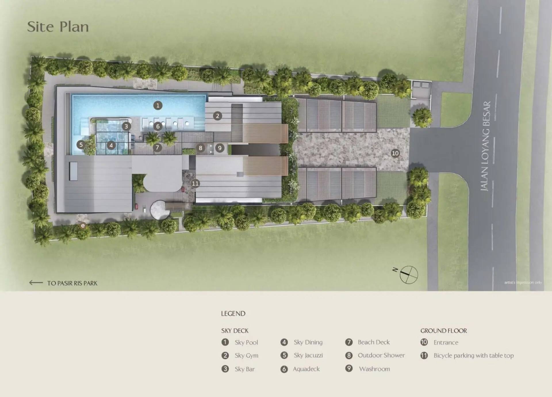The Shorefront siteplan